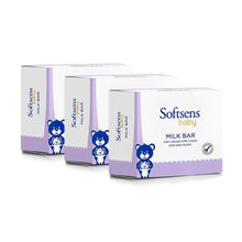 Load image into Gallery viewer, Softsens - Milk Bar Soap (Multipack 100gx3)